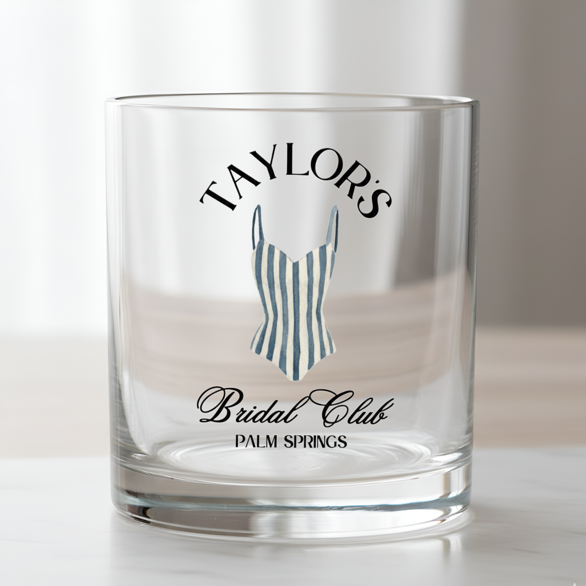 Personalized Coastal Bachelorette Whiskey Glass, Custom Whiskey Glass, Beach Bachelorette Party, Lake Life, Palm Springs, Custom Party Favors