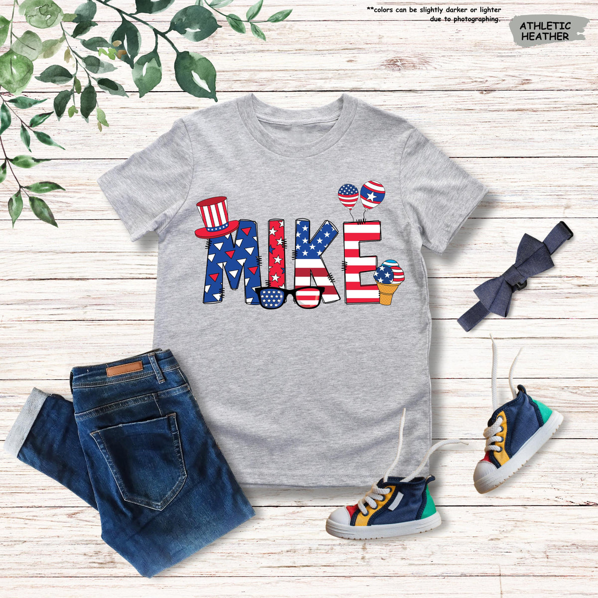 Personalized 4th Of July Shirt, Kids Celebration Tee, USA Patriotic Family Gift, Custom Name, Independence Day, Freedom, American Kids Tee