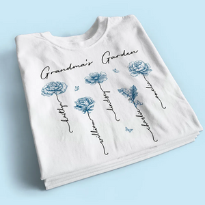Grandma Mom's Vintage Garden - Personalized Apparel - Gift For Grandma, Mommy, Mother's Day, Birthday Gift
