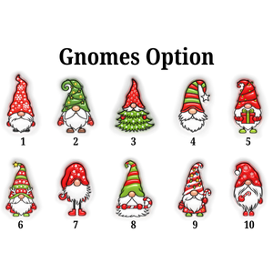 3D Inflated Effect Christmas Gnomes Family - Personalized Ceramic Ornament - Christmas Gift For Family