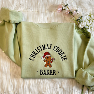 Christmas Cookie Baker Tester Embroidered Sweatshirt Christmas Gift For Couple