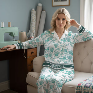 Toile de Jouy Sewing - Personalized Pyjamas - Christmas Gifts for Sewing Lovers, Tailors