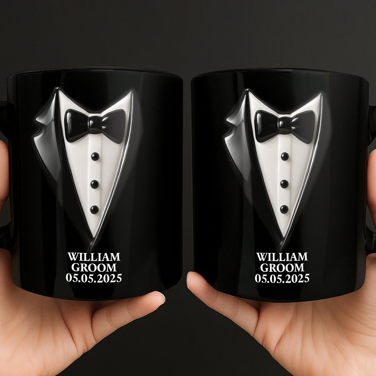 Bride & Groom Celebrate Special Day - Personalized Mug - Wedding Gift, Valentine's Day Gift For Couple