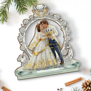 Our Timeless Love Story - Personalized Wooden Plaque - Anniversary Gift For Couple, Valentine's Day Gift