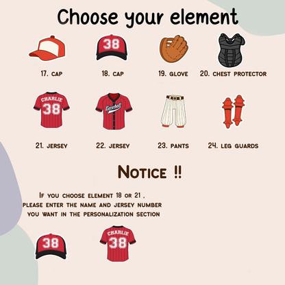Personalized Baseball Name Puzzle for Baby Boys, Custom Wooden Toy, Toddler Learning 1st Birthday Gift, Baby Shower Gift, Nursery Decor