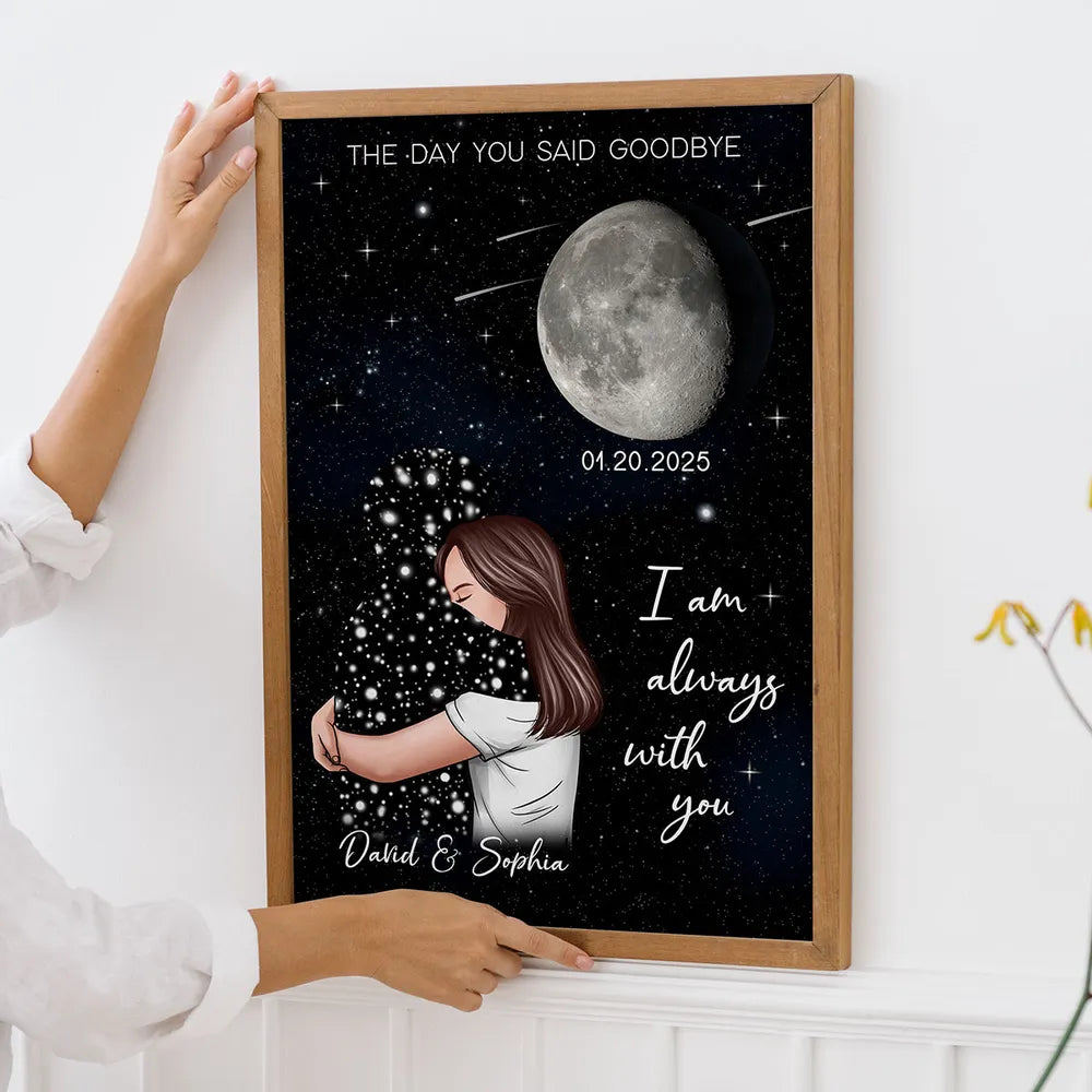 The Day You Said Goodbye - Personalized Canvas - Memorial Gift, Condolence Gift For Your Loved One