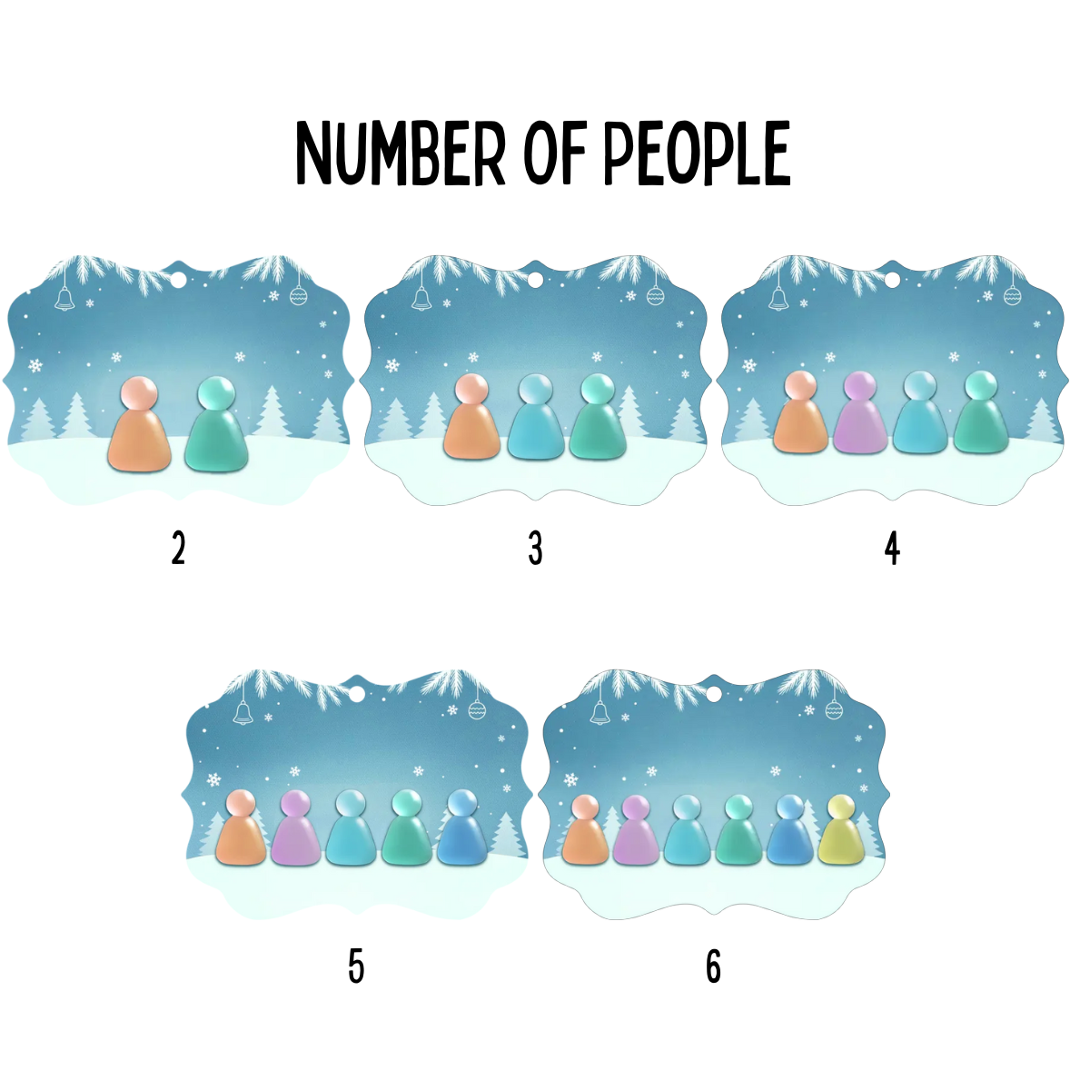 Custom Sea Glass Acrylic Ornament - Personalized Ornament - Christmas Birthday Gifts For Brother, Sister, Family