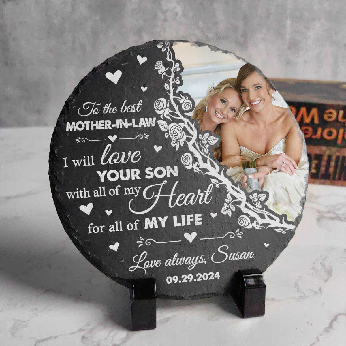 To My Mother-in-law I Love You Always - Personalized Garden Stone - Gift For Mother-in-law