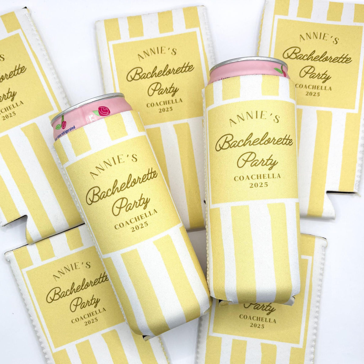 Personalized Coastal Bachelorette Can Cooler, Custom Can Cooler, Beach Bachelorette Party, Custom Party Favors