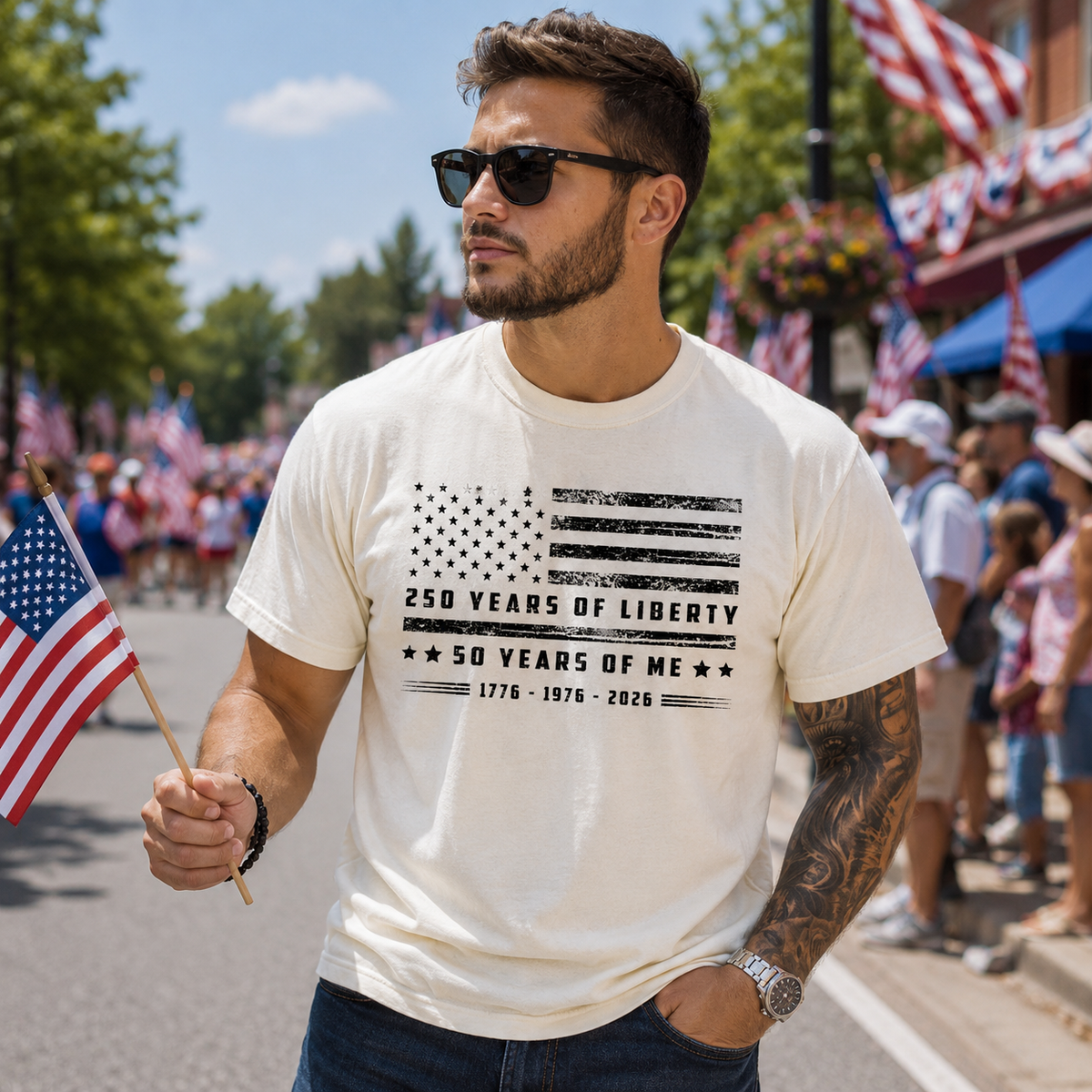 Vintage 50th Birthday Shirt, American Flag Birthday Tshirt, Patriotic Birthday Shirt 2026, 50th Birthday Sweatshirt, 1976 Birthday