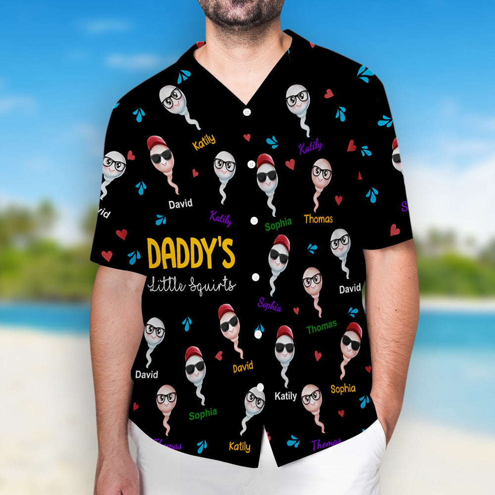 Dad's Favorite Tadpole - Personalized Hawaiian Shirt - Gift For Dad, Father's Day, Birthday Gift