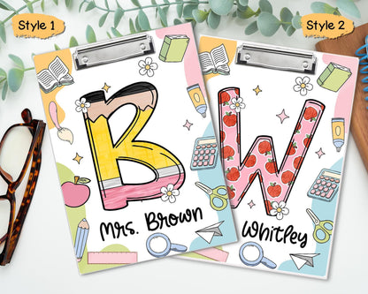 Personalized Teacher Clipboard,Teacher Back to School, Teacher Appreciation, Custom Clipboard, Teacher Acrylic Clipboard,Classroom Must Have