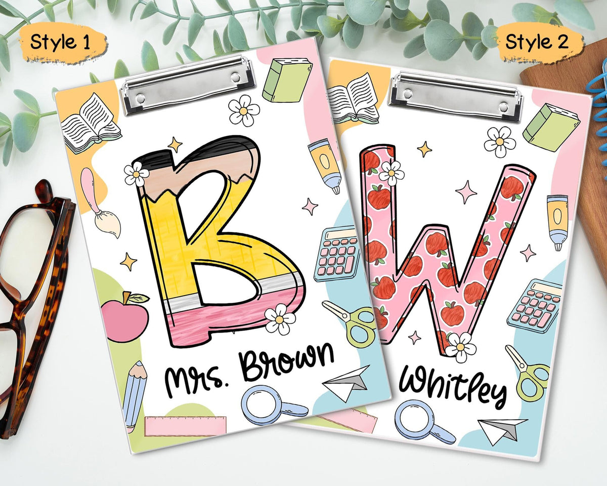 Personalized Teacher Clipboard,Teacher Back to School, Teacher Appreciation, Custom Clipboard, Teacher Acrylic Clipboard,Classroom Must Have