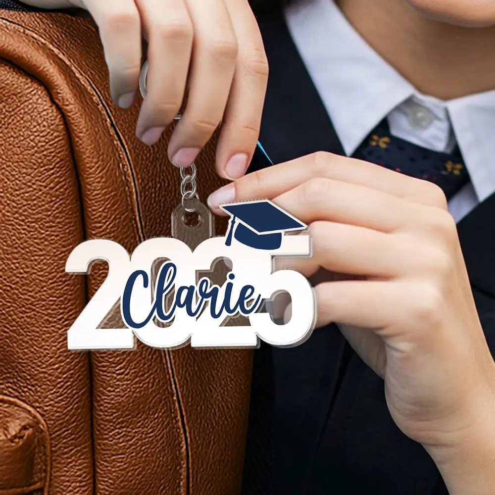 2025 Graduation Senior Custom Name - Personalized Acrylic Keychain - Graduation Gift