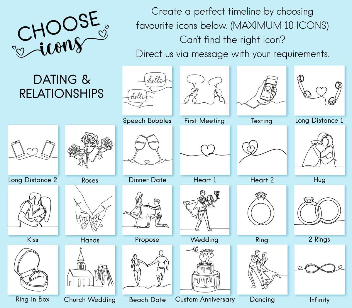 Our Story So Far Couple Night Light With Wooden Base, Personalised Timeline, Relationship 3D Lamp, Valentine Gift, Wedding Anniversary Gift