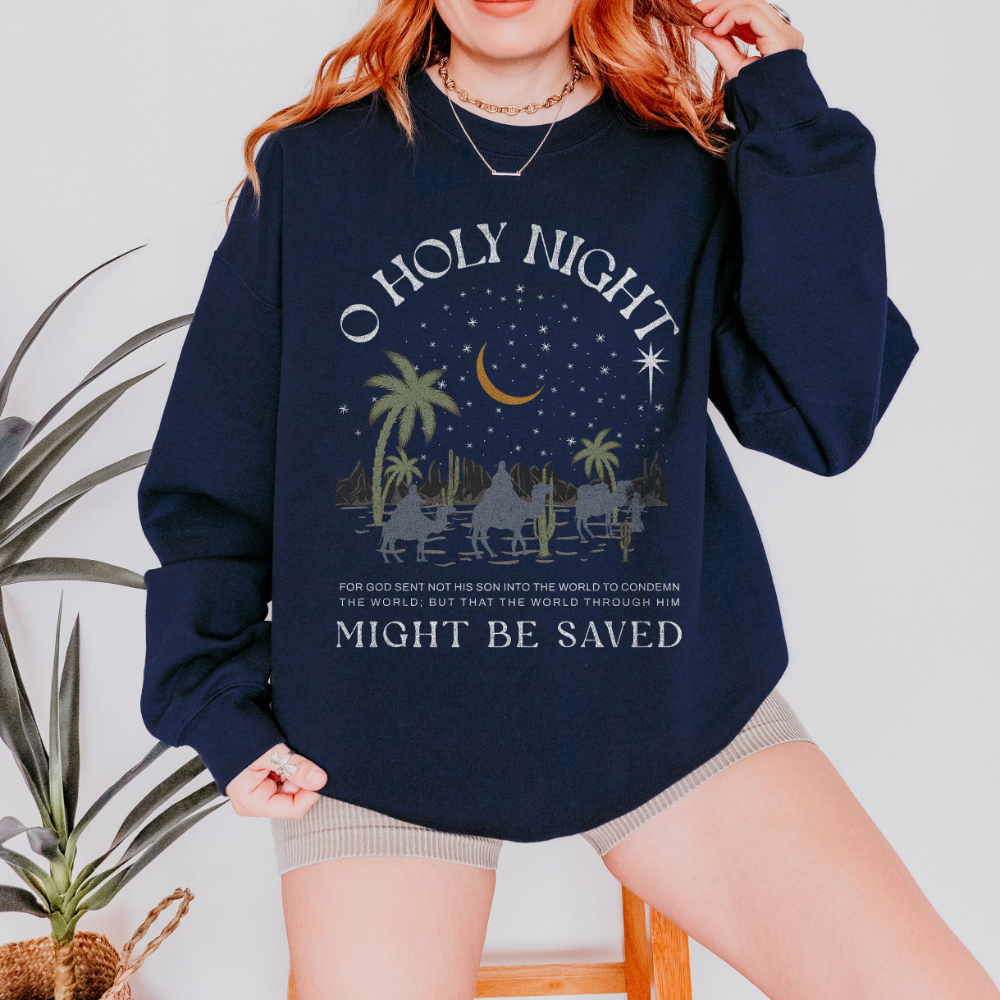 O Holy Night Might Be Saved, True Story Nativity Bible Verse Shirt, Christmas Jesus Shirt
