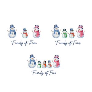 Our First Christmas Snowman Family - Personalized Ornament - Gift For Family, Christmas Gift