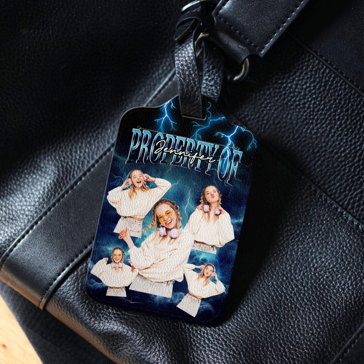 Personalized Photo Luggage Tag, Custom Travel ID with Your Picture, Unique Luggage Identifier, Thoughtful Gift for Travelers
