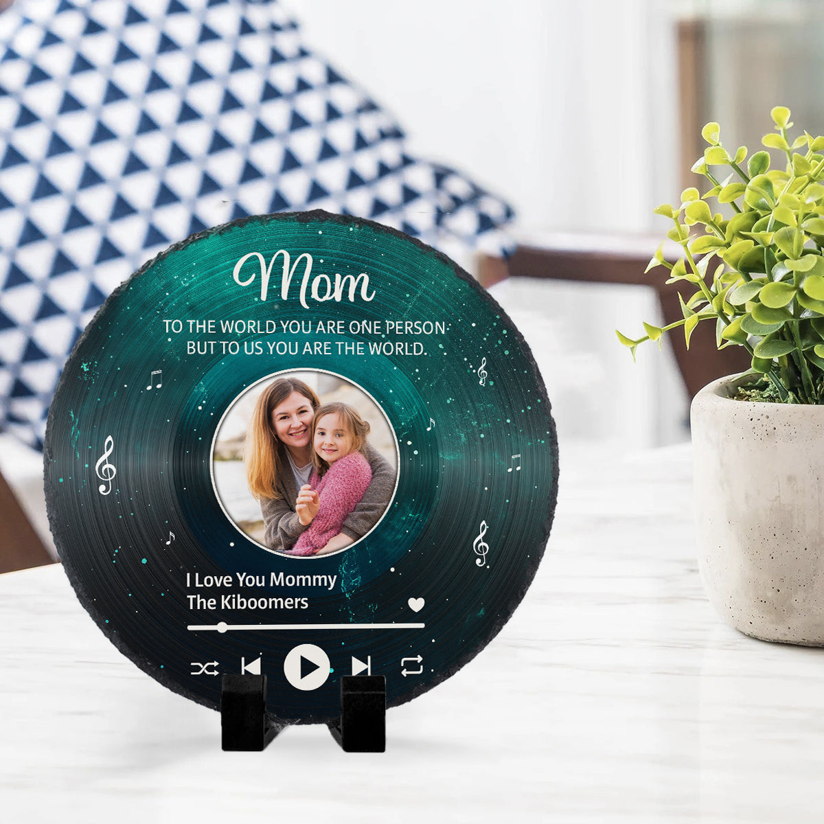 Mom To Us You Are The World - Personalized Stone - Gift For Mom, Mother's Day, Birthday Gift