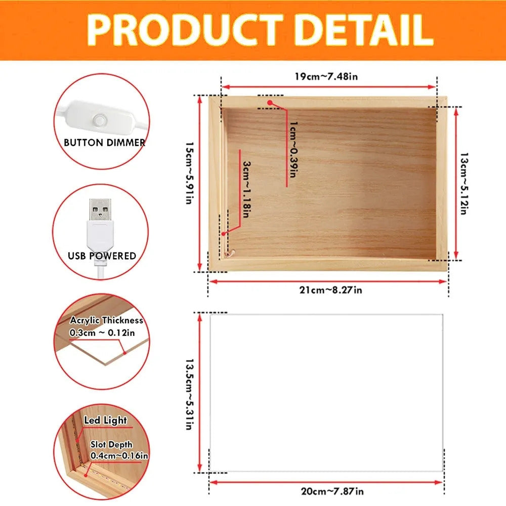 You Are My Queen Forever - Couple Personalized Custom Night Light Frame - Gift For Husband Wife, Anniversary Gift For Wife Christmas Gift For Couple Valentine Day Gift