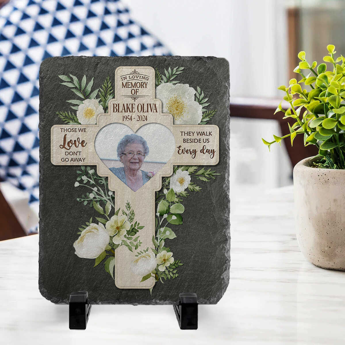 God Has You In His Arms - Personalized Memorial Stone - Memorial Gift