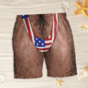 Sexy Man Beach Shorts - Personalized Beach Shorts - Gift For Man, Funny Gift For Husband, Boyfriend