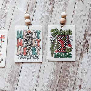 Christmas Car Air Fresheners, Christmas Theme Car Hanging Decor