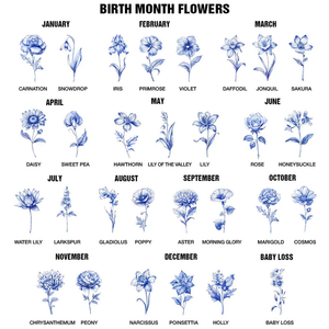 Birth Flower Grow An Old Friend Toile De Jouy Pattern - Personalized Plant Pot - Gift For Friends, Besties, Sisters