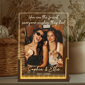 Personalized Besties Photo Light, Best Friends Light Lamp Gift For Sister, Personalized Friendship Gift, Gift For Bestie, Soul Sister Gifts