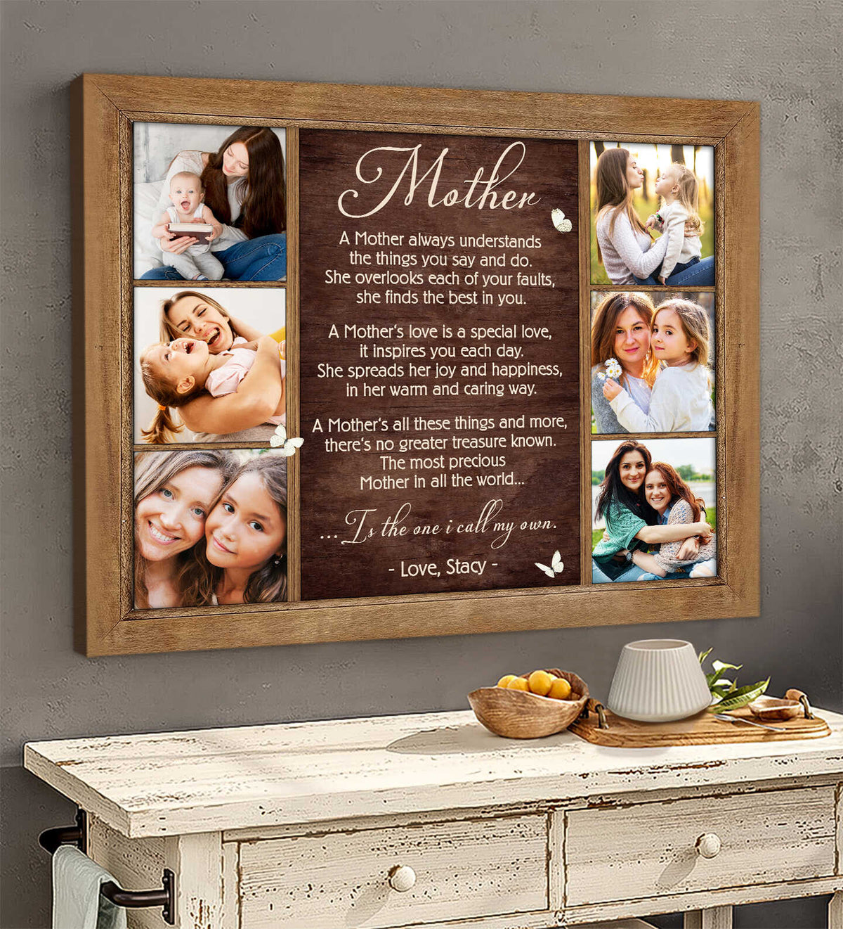 Mom I Will Always Love You Mother Poem - Personalized Canvas - Gift For Mom, Mother's Day, Birthday Gift