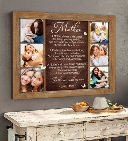 Mom I Will Always Love You Mother Poem - Personalized Canvas - Gift For Mom, Mother's Day, Birthday Gift