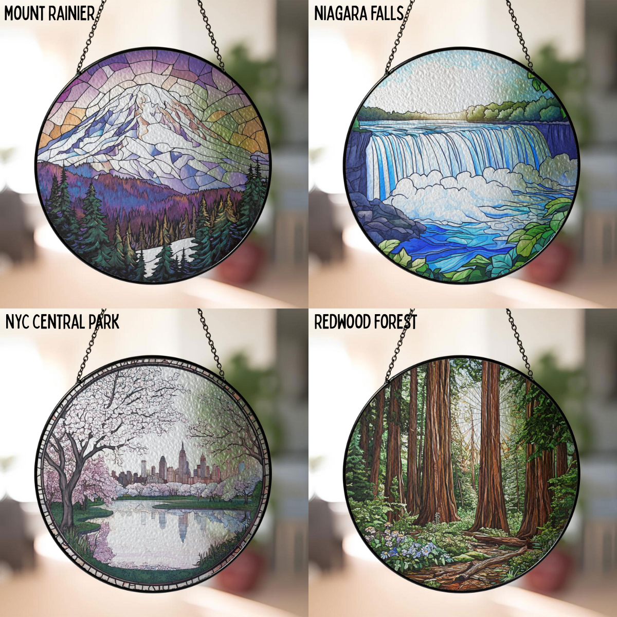 Famous Location Suncatcher Stained Glass