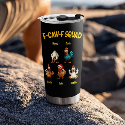 FCAWF Chicken Squad - Personalized Tumbler - Christmas Gift For Coworker