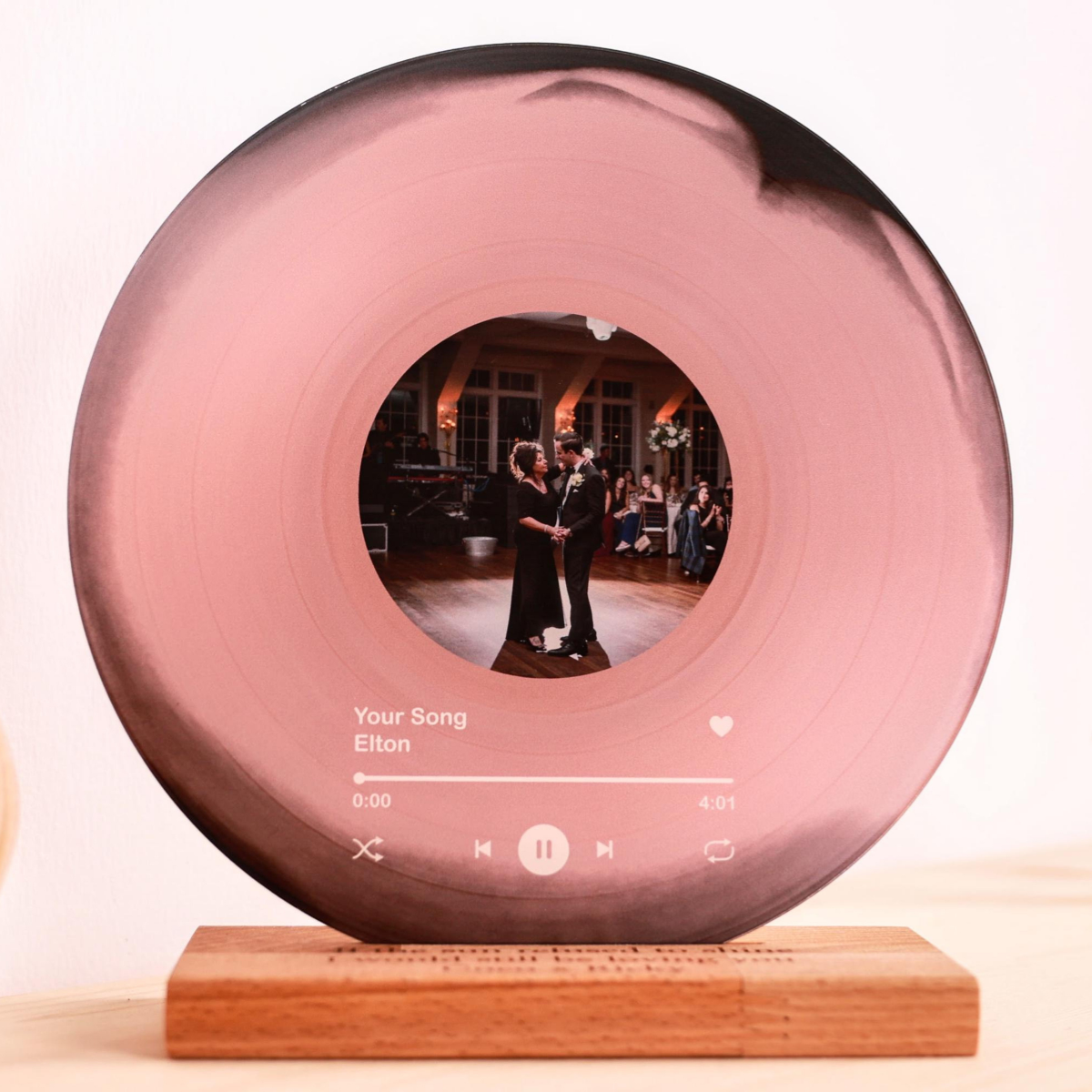 Personalized Song Record, Gift for Her/Him, Anniversary Gift for Couple, Song Plaque