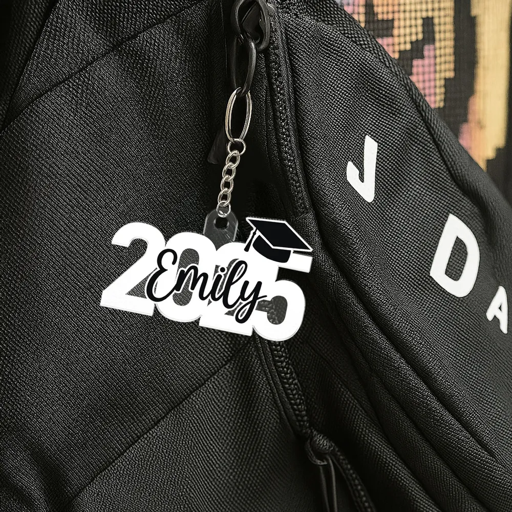 2025 Graduation Senior Custom Name - Personalized Acrylic Keychain - Graduation Gift