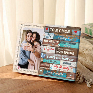 To My Dearest Mom - Personalized Canvas - Gift For Mom, Mother's Day, Birthday Gift