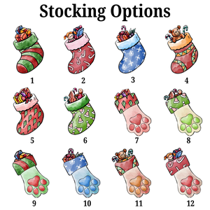 Mom Grandma Funny Stockings Merry Christmas - Personalized Pottery Mug - Christmas Gift For Mom Grandma