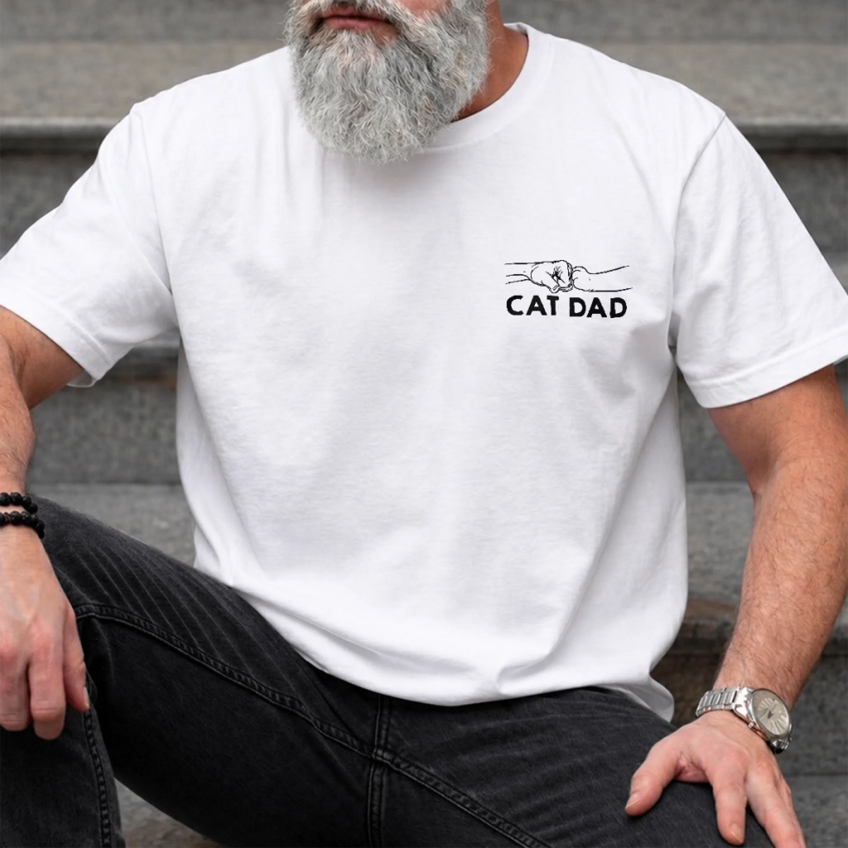 Custom Color Photo Furry Friends - Personalized 2-side Printed T Shirt - Father's Day, Mother's Day, Birthday Gifts For Dog Cat Lovers