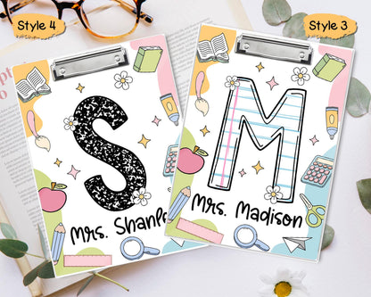 Personalized Teacher Clipboard,Teacher Back to School, Teacher Appreciation, Custom Clipboard, Teacher Acrylic Clipboard,Classroom Must Have