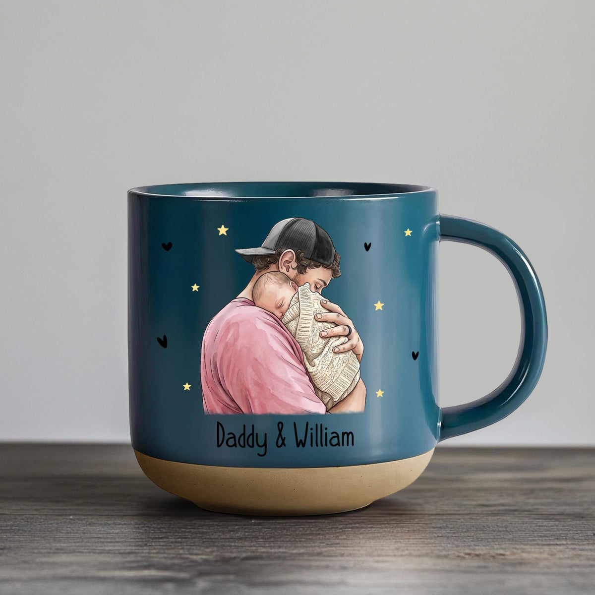 Custom New Born Baby Photo Mug, The Moment You Became My Daddy, First Dad Gift, Fathers Day Gift, Gift for New Daddy Mommy, Best Dad Gift