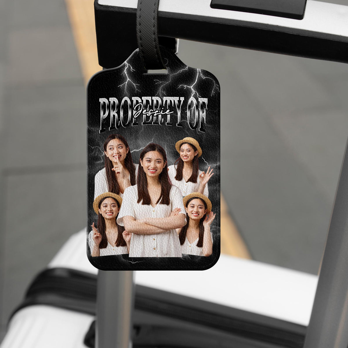 Personalized Photo Luggage Tag, Custom Travel ID with Your Picture, Unique Luggage Identifier, Thoughtful Gift for Travelers