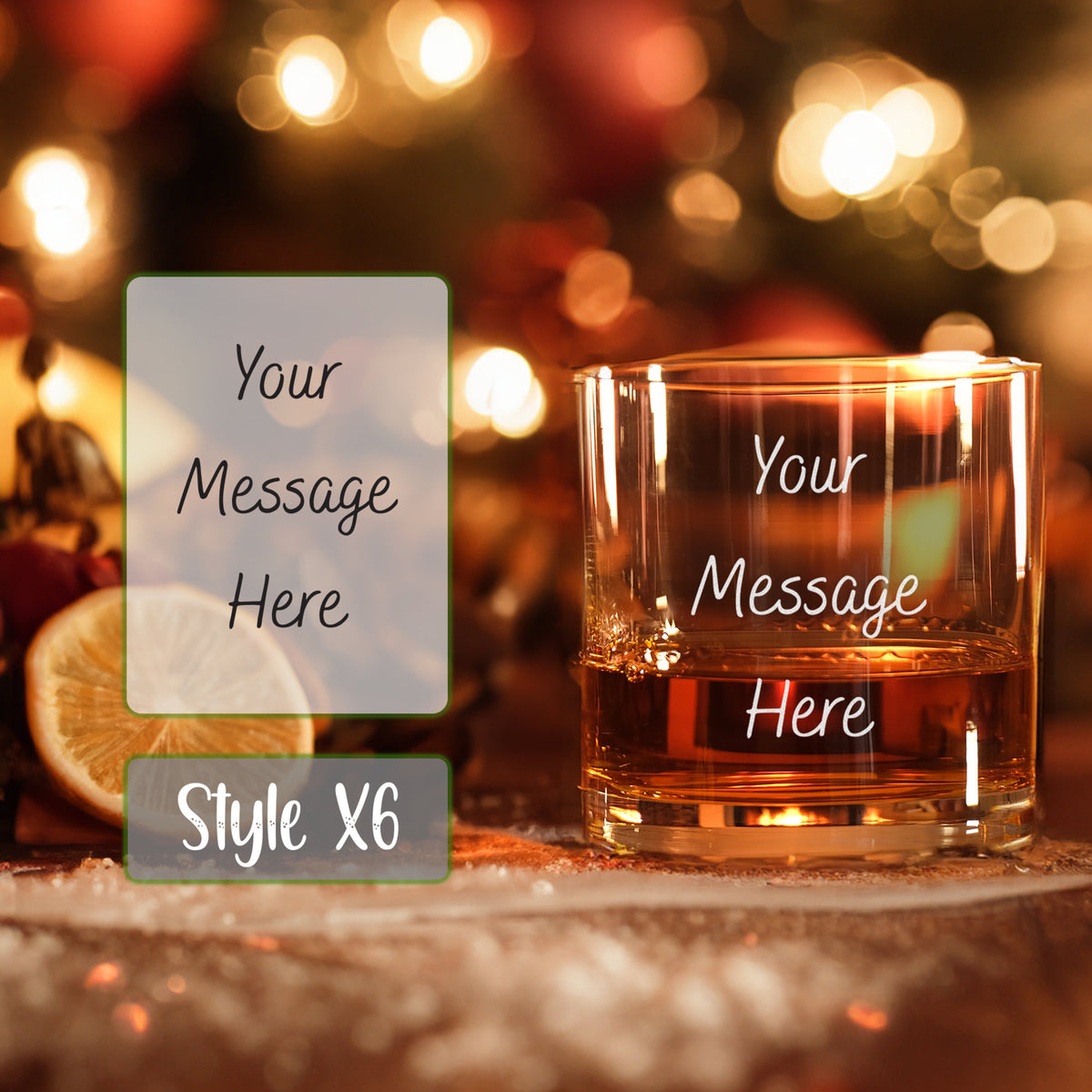 Custom Christmas Whiskey Glass - Personalized Wine Glass - Christmas Gift For Family & Friends