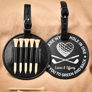 You Are My Hole In One - Personalized Golf Tee Bag - Gift For Husband, Gift For Boyfriend, Father's Day Gift