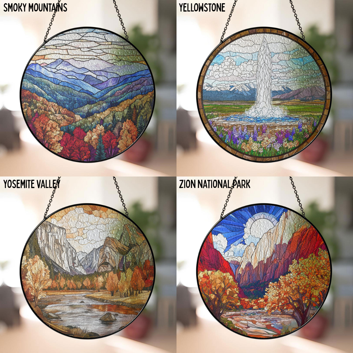 Famous Location Suncatcher Stained Glass
