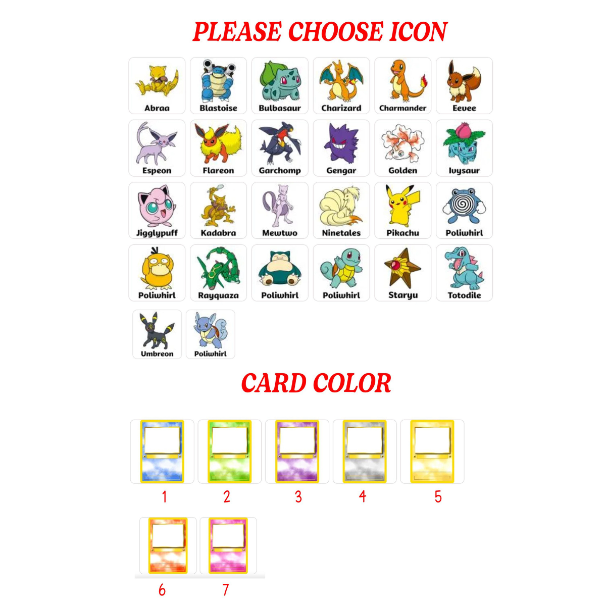 Custom Anime Photo Poke Card | Personalized Father's Day Trading Card | Poke Dad Birthday Gift