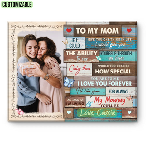 To My Dearest Mom - Personalized Canvas - Gift For Mom, Mother's Day, Birthday Gift