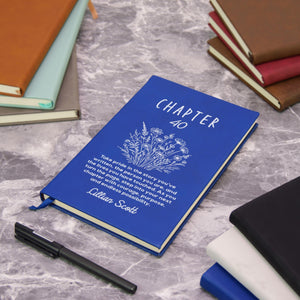 Birthday Gift Best Friend Personalized Name, Journal Gift for Her, Bookish Birthday Gift For Book Lovers, One More Chapter