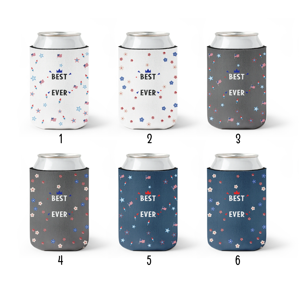 Custom Photo Stars & Stripes Best Dad Ever - Personalized UV Printed Cup Cover - Gift For Dad, Papa, Father's Day Gift