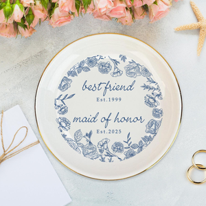Personalized Maid of Honor Jewelry Tray, Bridesmaid Proposal Gift, Bridesmaid Gift, Wedding Gift
