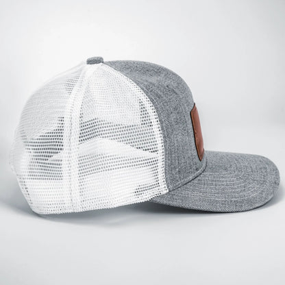 Limited Edition Dad Papa - Personalized Leather Label Net Hat - Gift For Dad, Grandpa, Father's Day Gift